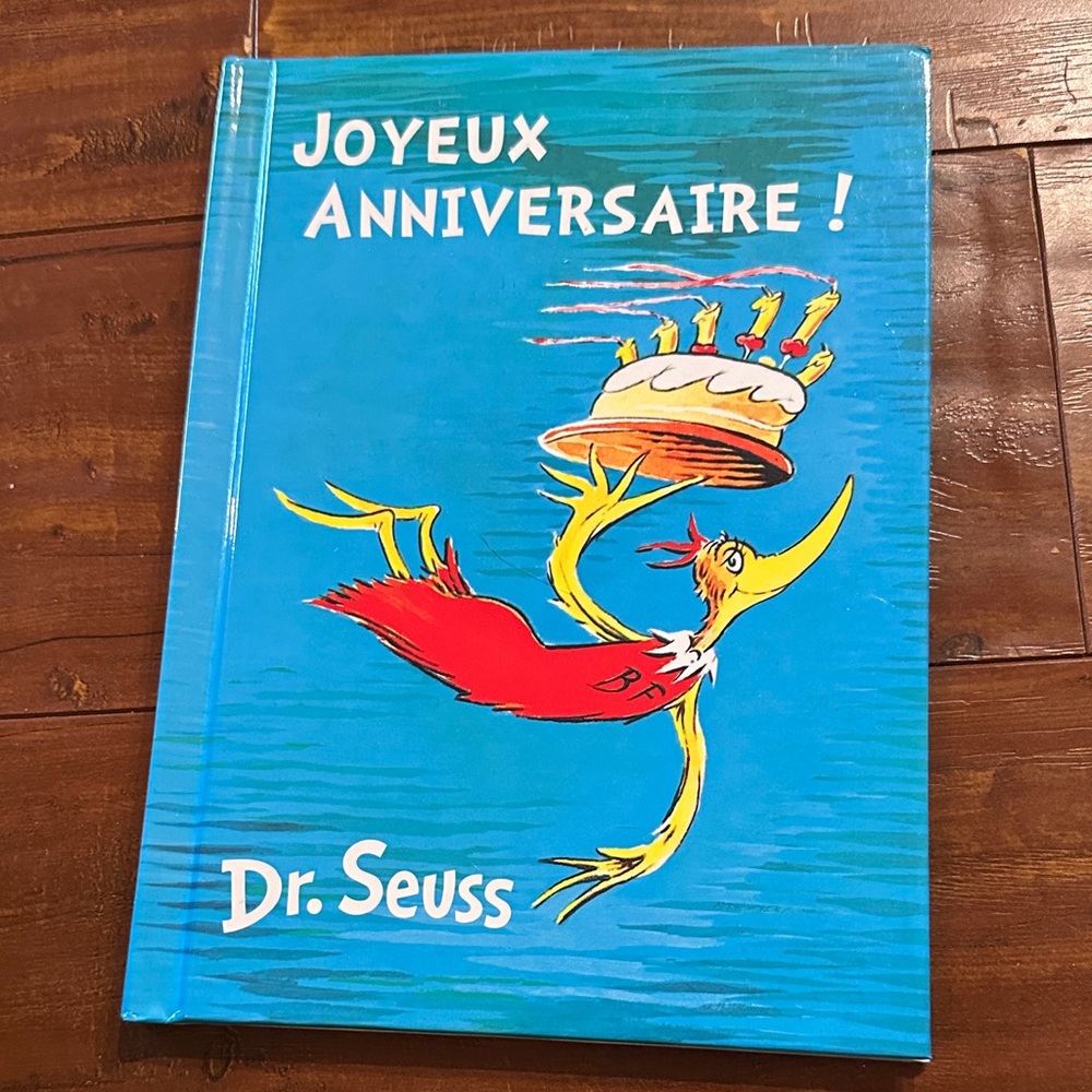 Dr Seuss Joyeux Anniversaire French Happy Birthday to You Book